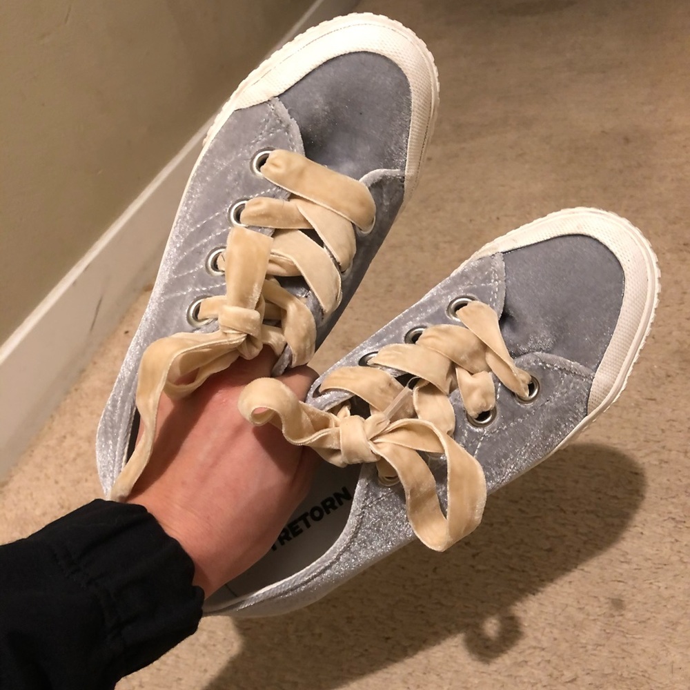 Tretorn velvet sneakers